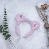 羊羔毛鈴鐺蝴蝶結熊耳×髮箍×共三色-第4張
