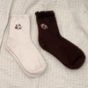 卡皮巴拉毛襪&times;中筒襪&times;二雙套件襪子組&times;暖咖-第1張