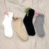 蝴蝶結毛襪&times;中筒襪&times;四雙套件襪子組-第1張