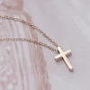 316鋼飾&times;十字架&times;項鍊&times;玫瑰金-第3張