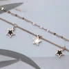 316鋼飾&times;星白星星&times;雙層腳鍊&times;玫瑰金-第4張