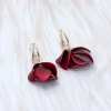 紅色花瓣裙×吊墜耳環-第1張