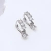 925銀針&times;單排鋯石垂鑽&times;耳扣-第1張