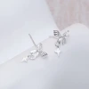 925銀針×蝴蝶結閃光芒×耳環-第2張