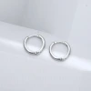 925銀針&times;13mm光面極簡圓環&times;耳扣-第1張