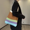 棕咖撞色&times;針織&times;單肩背包-第5張