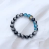 黑藍虎眼石&times;固定式串珠手鍊-第1張