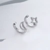 星與月&times;U型耳骨夾-第4張