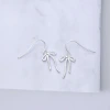 925銀針×蝴蝶結線條×耳鉤-第3張