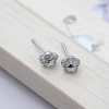 925銀針&times;五芒星梅花&times;耳環-第2張