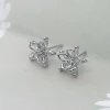 925銀針×立體五花瓣×耳環-第1張