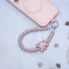 輕奢小熊晶鑽&times;手機腕帶掛繩&times;粉紅-第3張