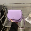 時尚掀蓋馬鞍包&times;斜背包&times;紫色-第4張