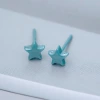 小星星&times;陶瓷&times;養耳棒&times;二套件耳環組&times;藍色-第3張