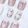 紅色波點狗狗亮面×穿戴式手指甲片×二十四入-第3張