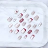 銀心貓眼蝴蝶結亮面×穿戴式手指甲片×二十四入-第2張