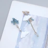 白雲藍雨蝴蝶結&times;不對稱三角耳夾-第4張
