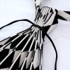 菱格紋&times;折疊風琴&times;肩背包&times;黑白-第3張