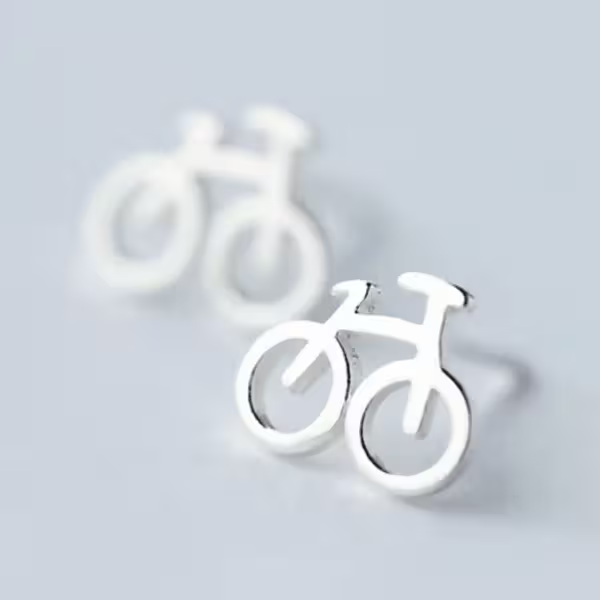 925銀針&times;單車&times;耳針-第2張