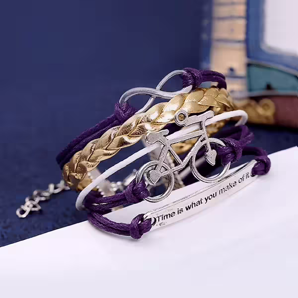 單車無限大×多層手鍊-第1張