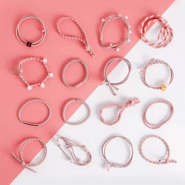 簡約森女系×十六套件髮束×粉-第1張