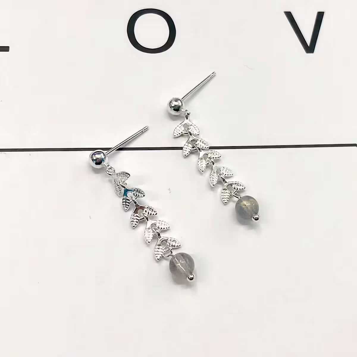 柳葉魚尾月光珠×吊墜耳環-第5張