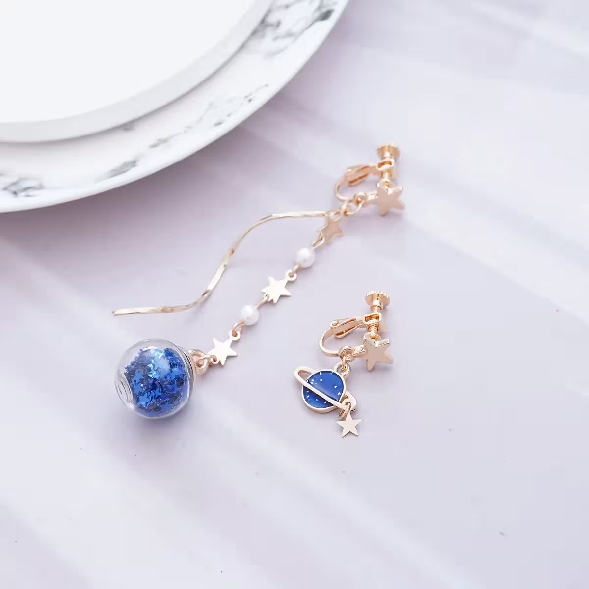 神祕銀河宇宙星系&times;不對稱螺旋耳夾-第1張