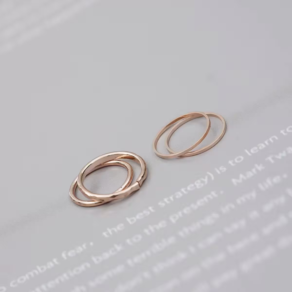 六角冷淡簡約細環&times;十四套件戒指組-第6張