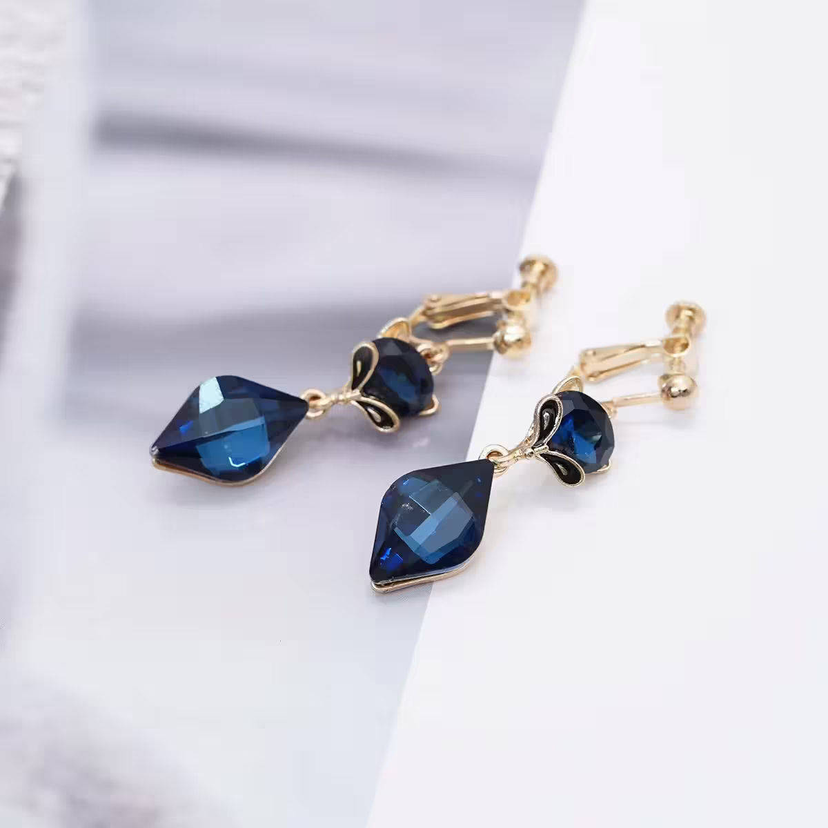 藍晶小狐狸&times;螺旋耳夾-第3張