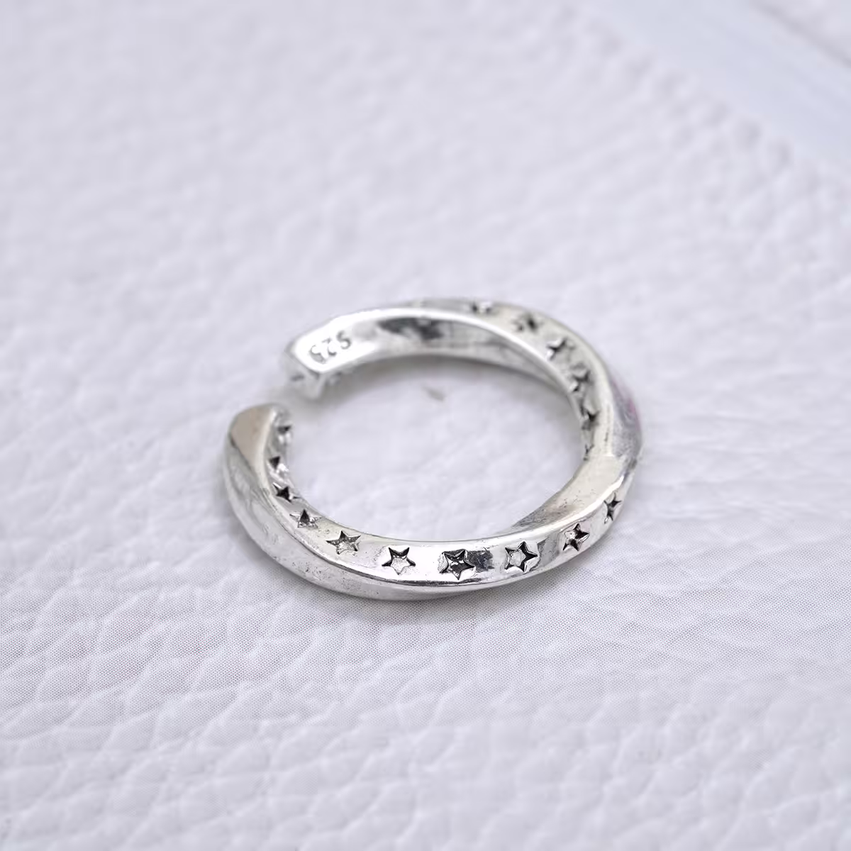 925銀飾×旋轉復古星星×開口戒指-第2張