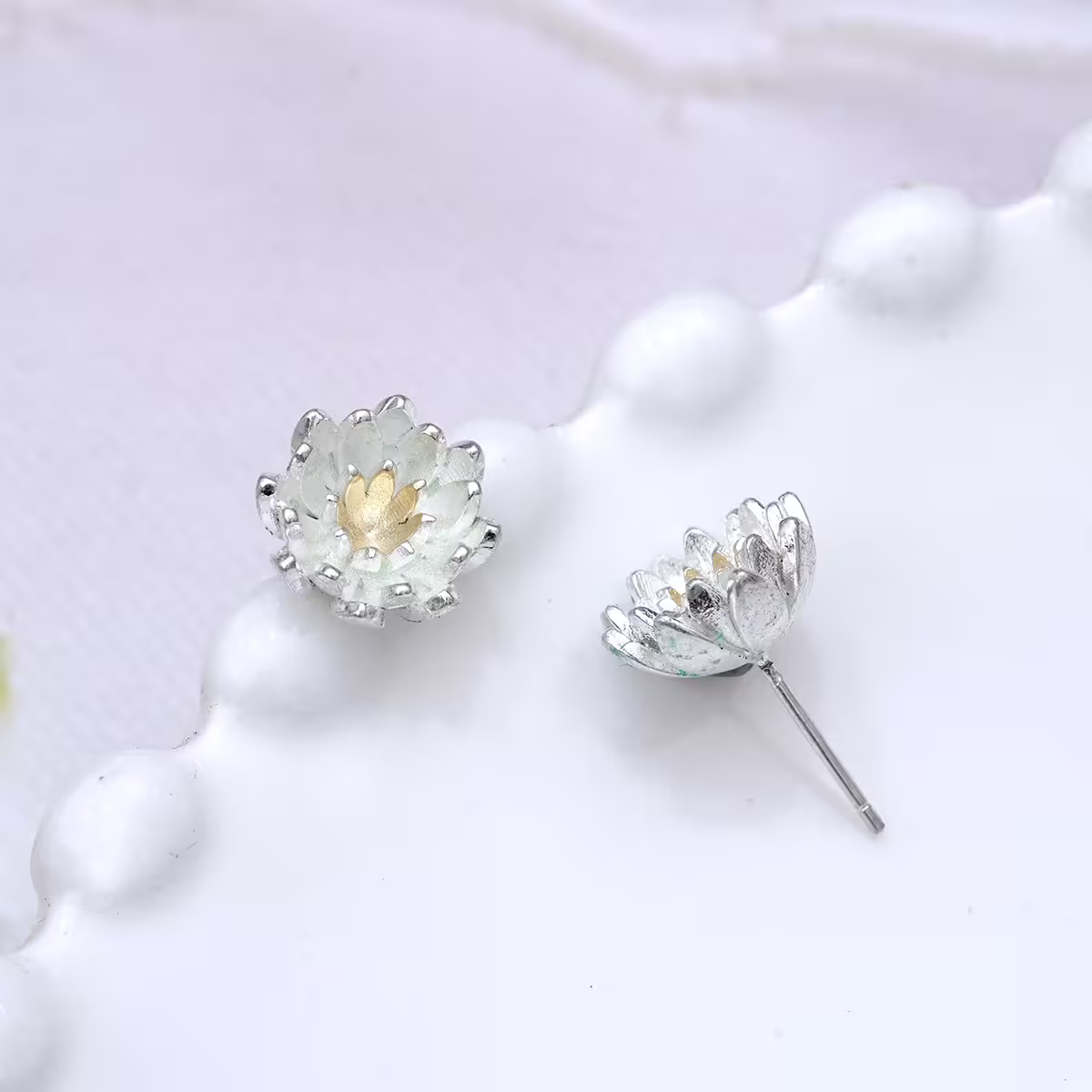 925銀針×小雛菊×耳針-第2張