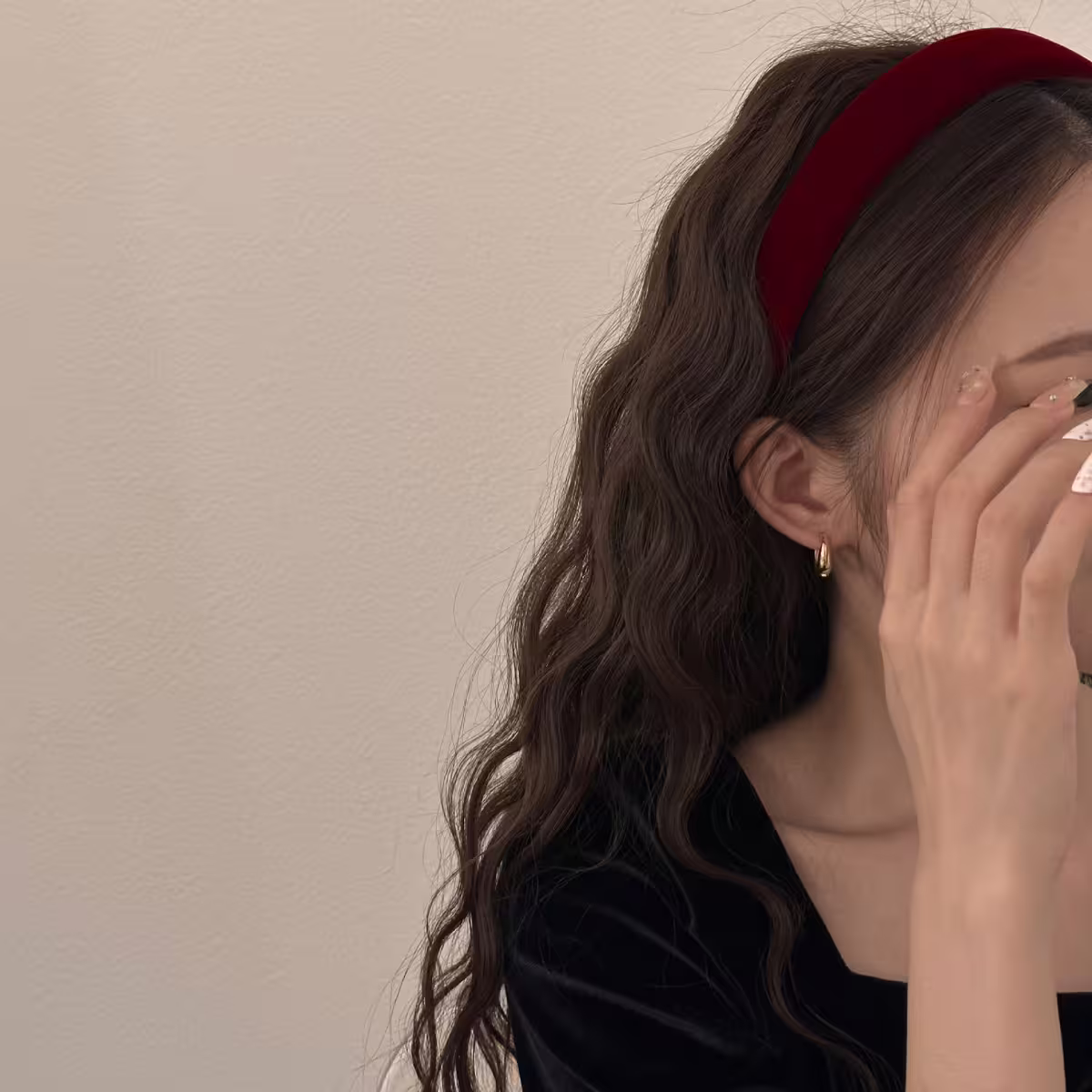 霧面絲絨×髮箍×共四色-第6張