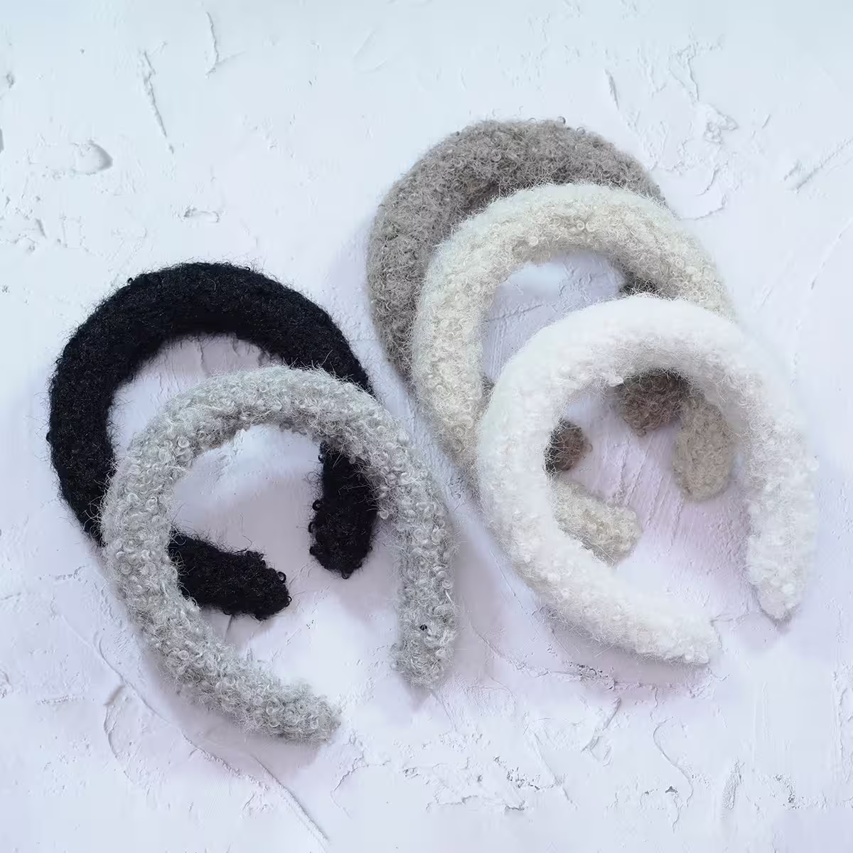 大羔毛素面×髮箍×共五色-第1張