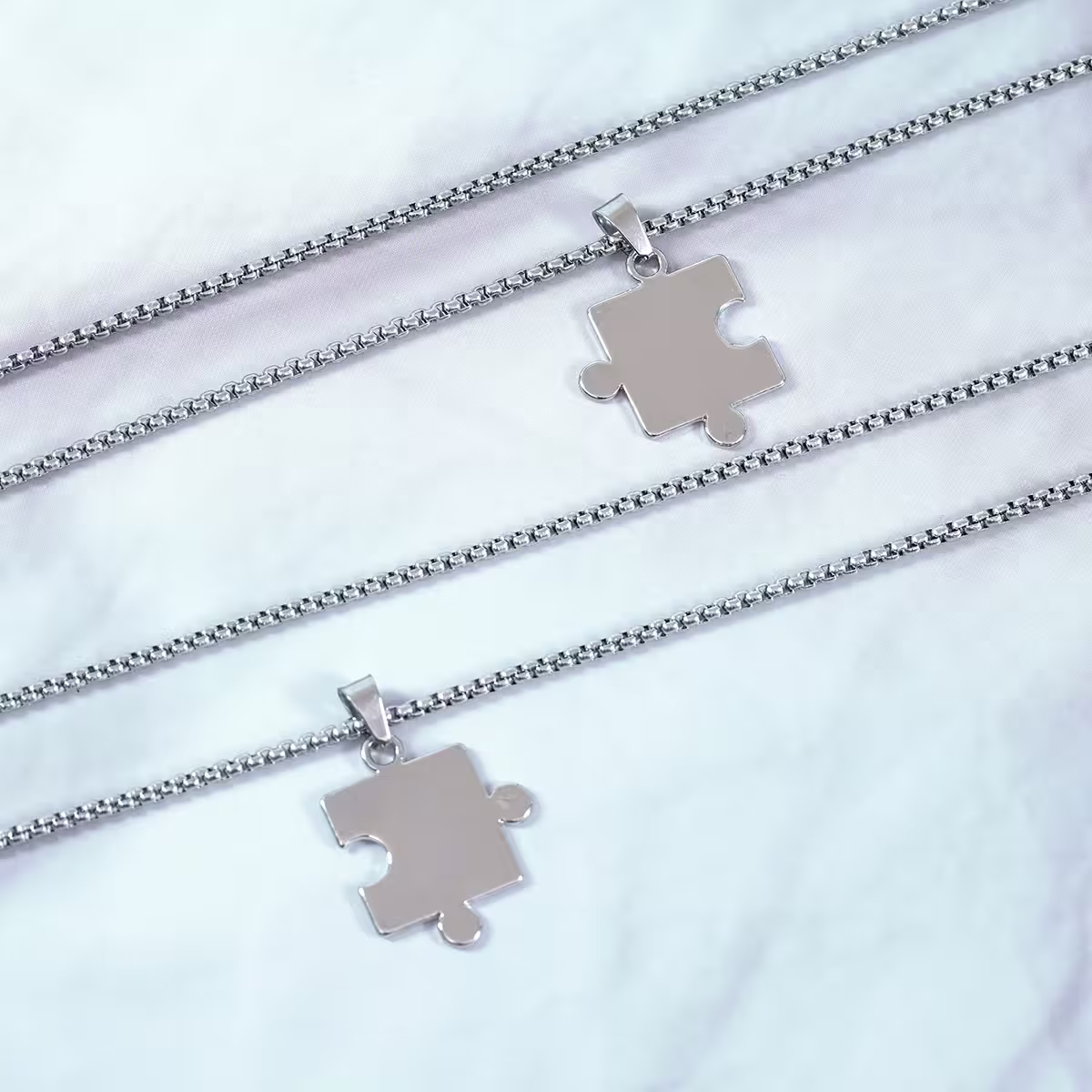 316鋼飾×人生拼圖×閨蜜情侶項鍊組-第4張