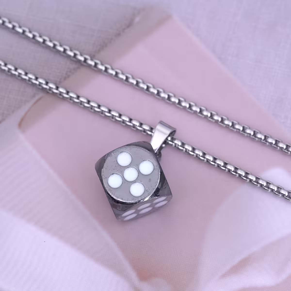 黑色金屬骰子×長項鍊-第2張