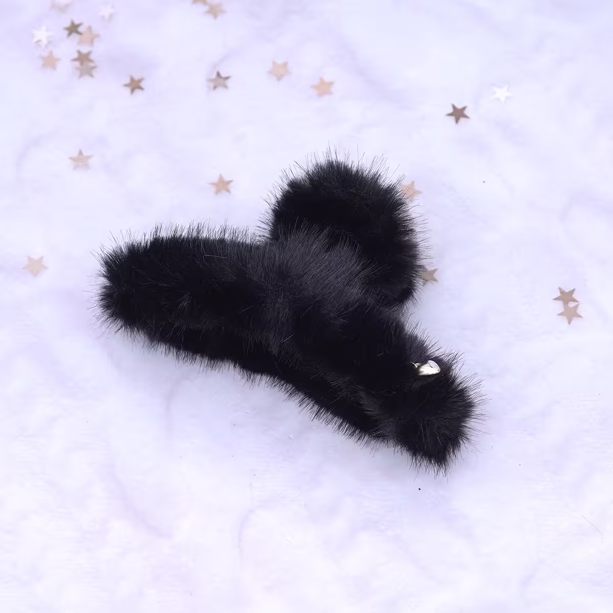 仿貂毛小金心×鯊魚夾×共四色-第3張