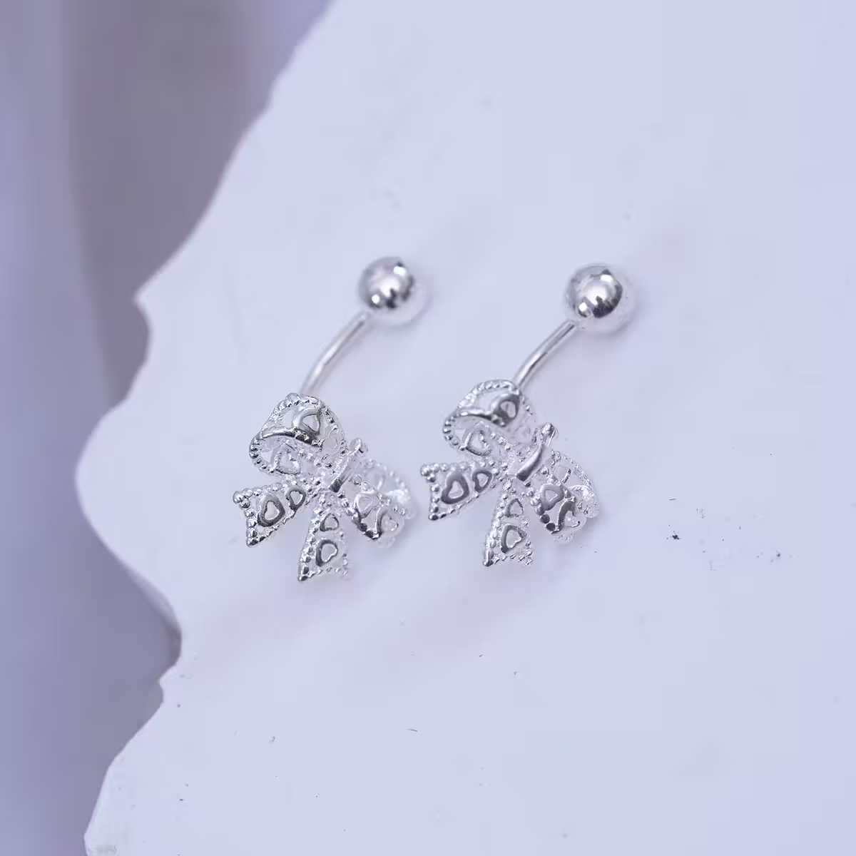 925耳針×蝴蝶結×轉珠耳環-第1張