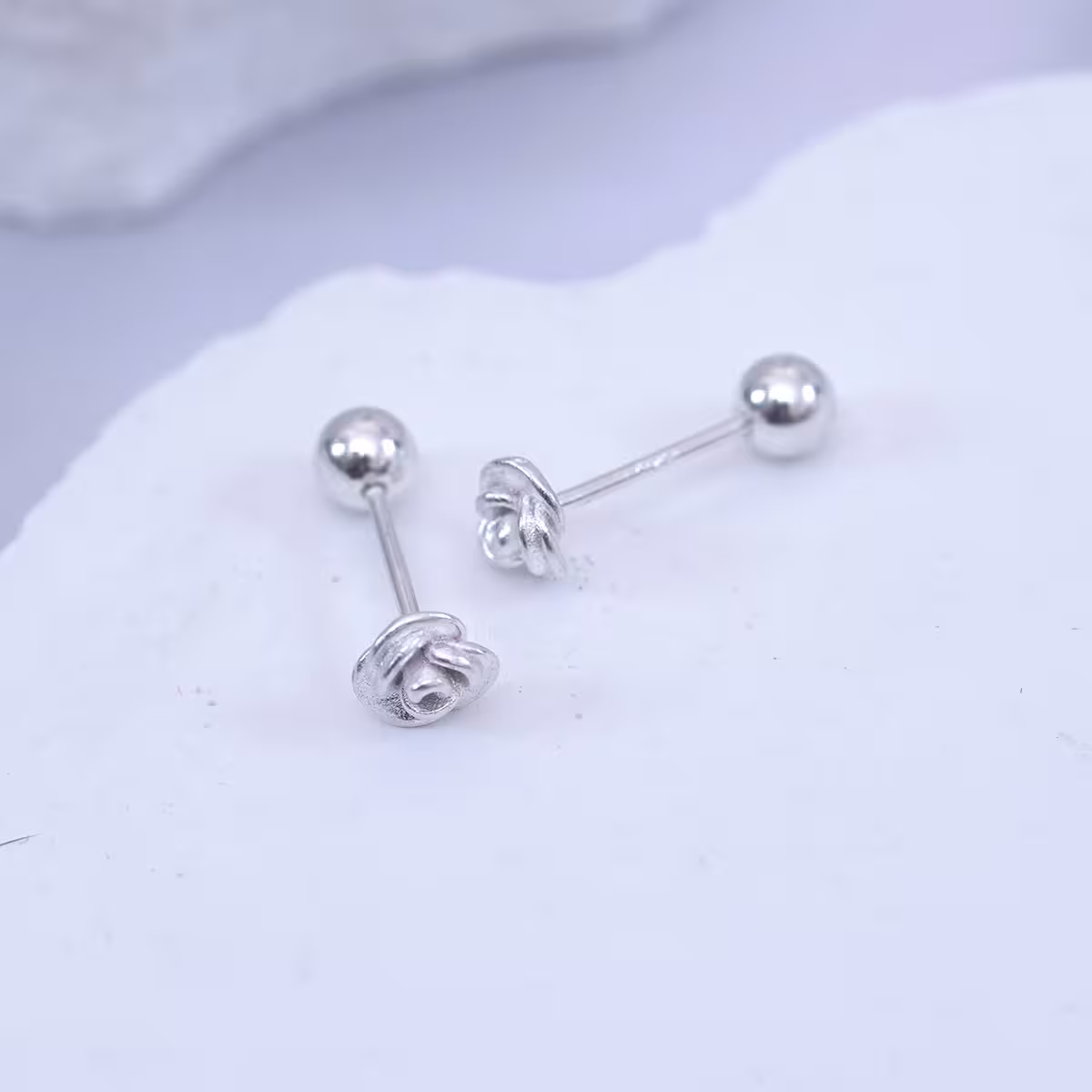 925耳針×玫瑰花×轉珠耳環-第5張