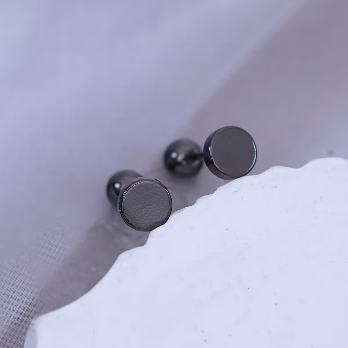 黑色圓形×轉珠耳環-第6張