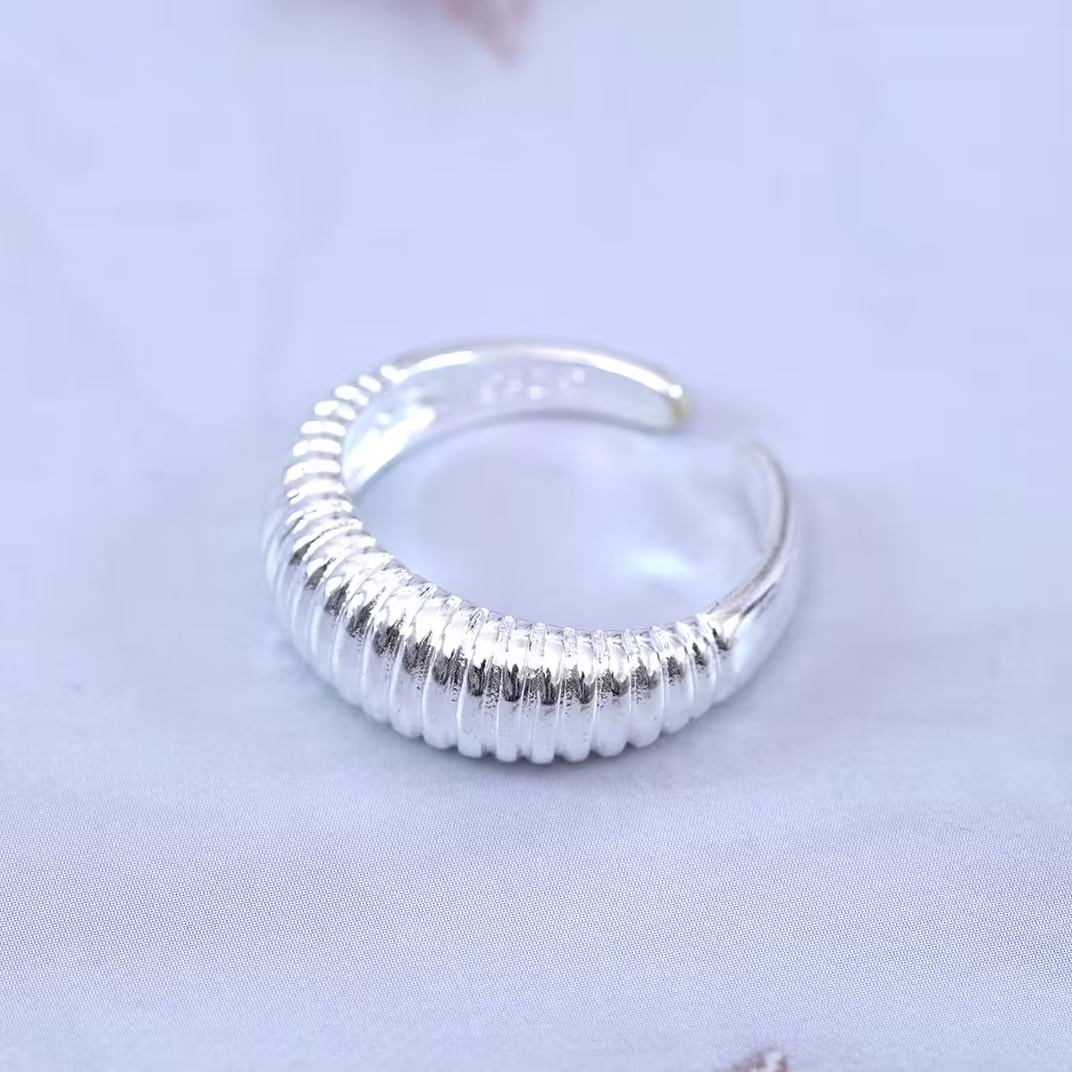 極簡螺紋×開口戒指-第3張