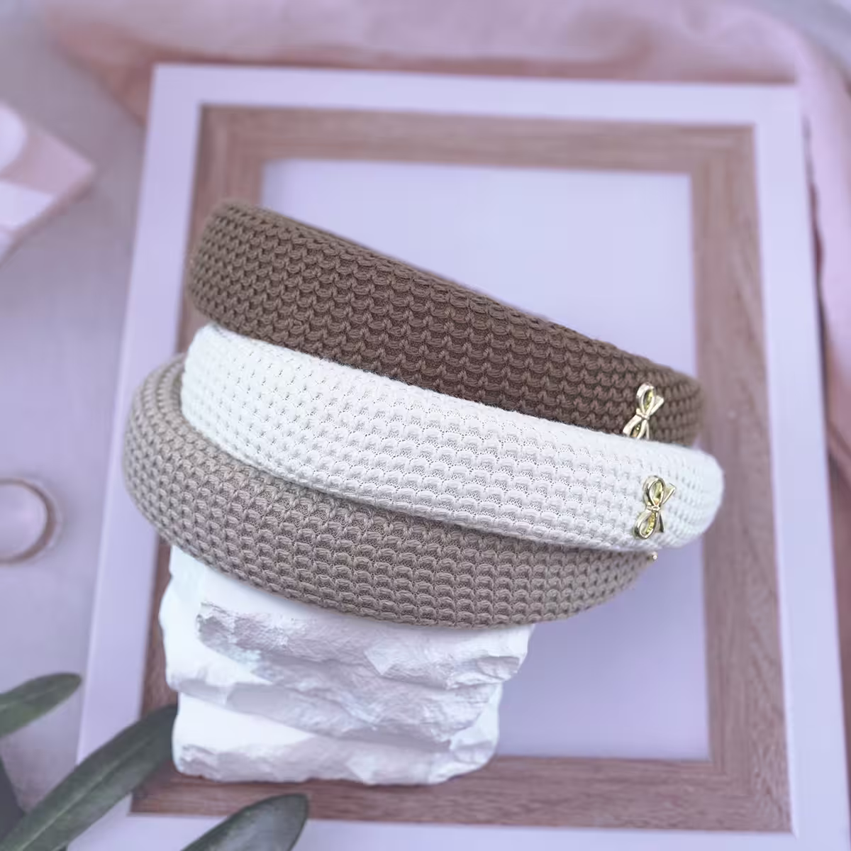 暖色羅紋蝴蝶結×髮箍-第3張