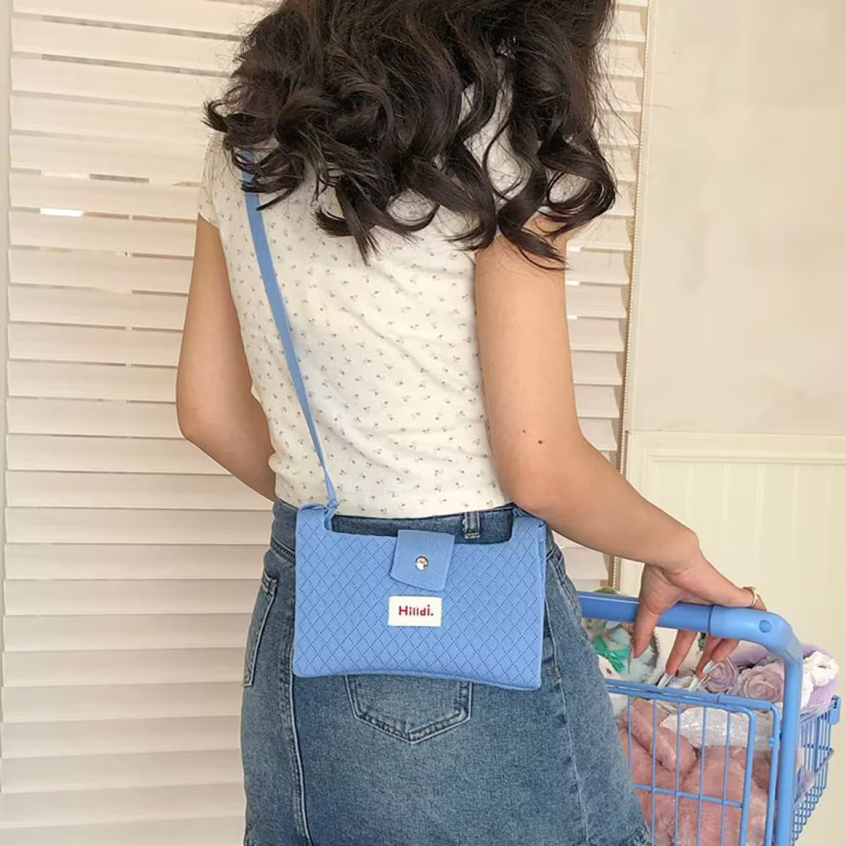 快樂多巴胺×單色針織×斜背包×黑色-第5張