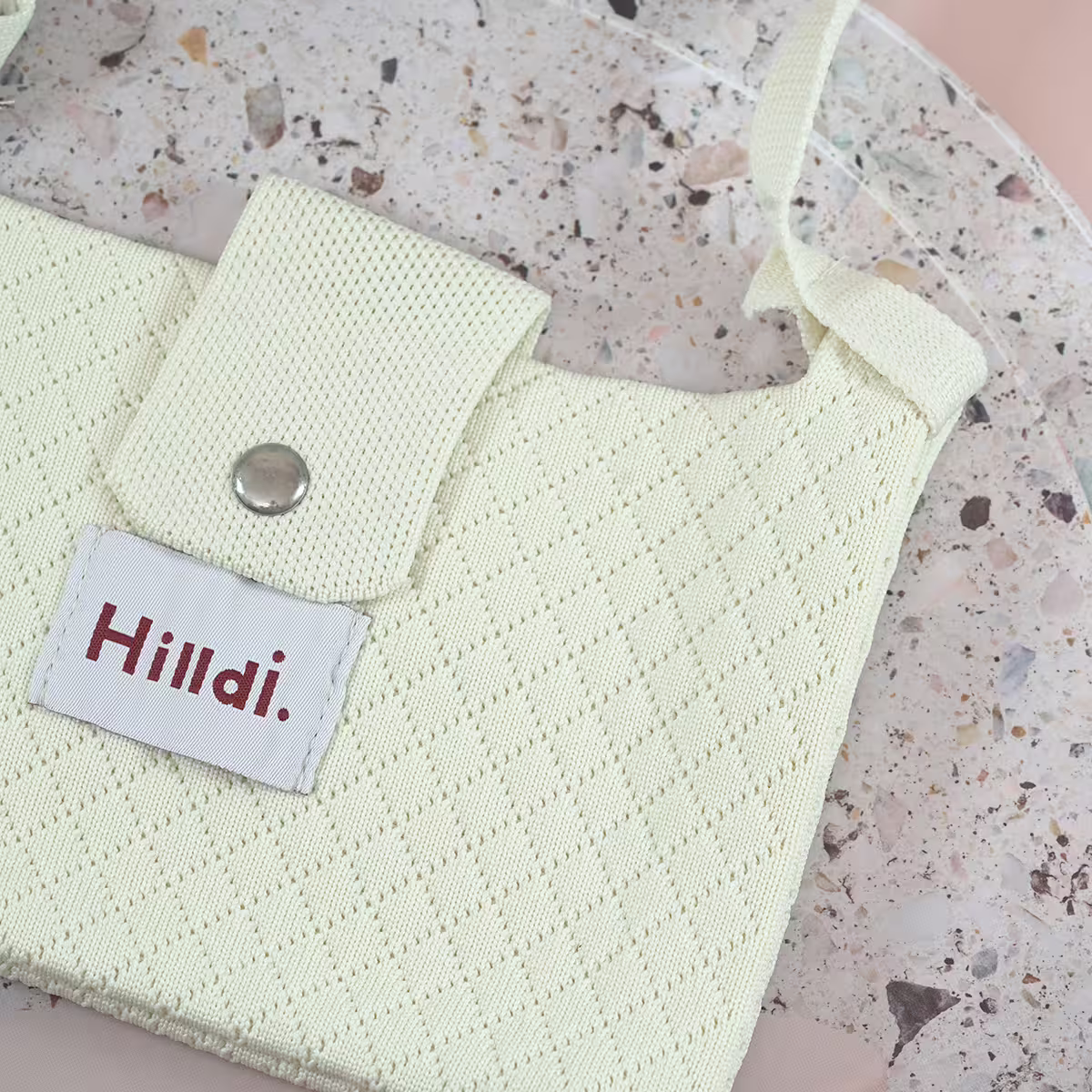 快樂多巴胺×單色針織×斜背包×白色-第3張