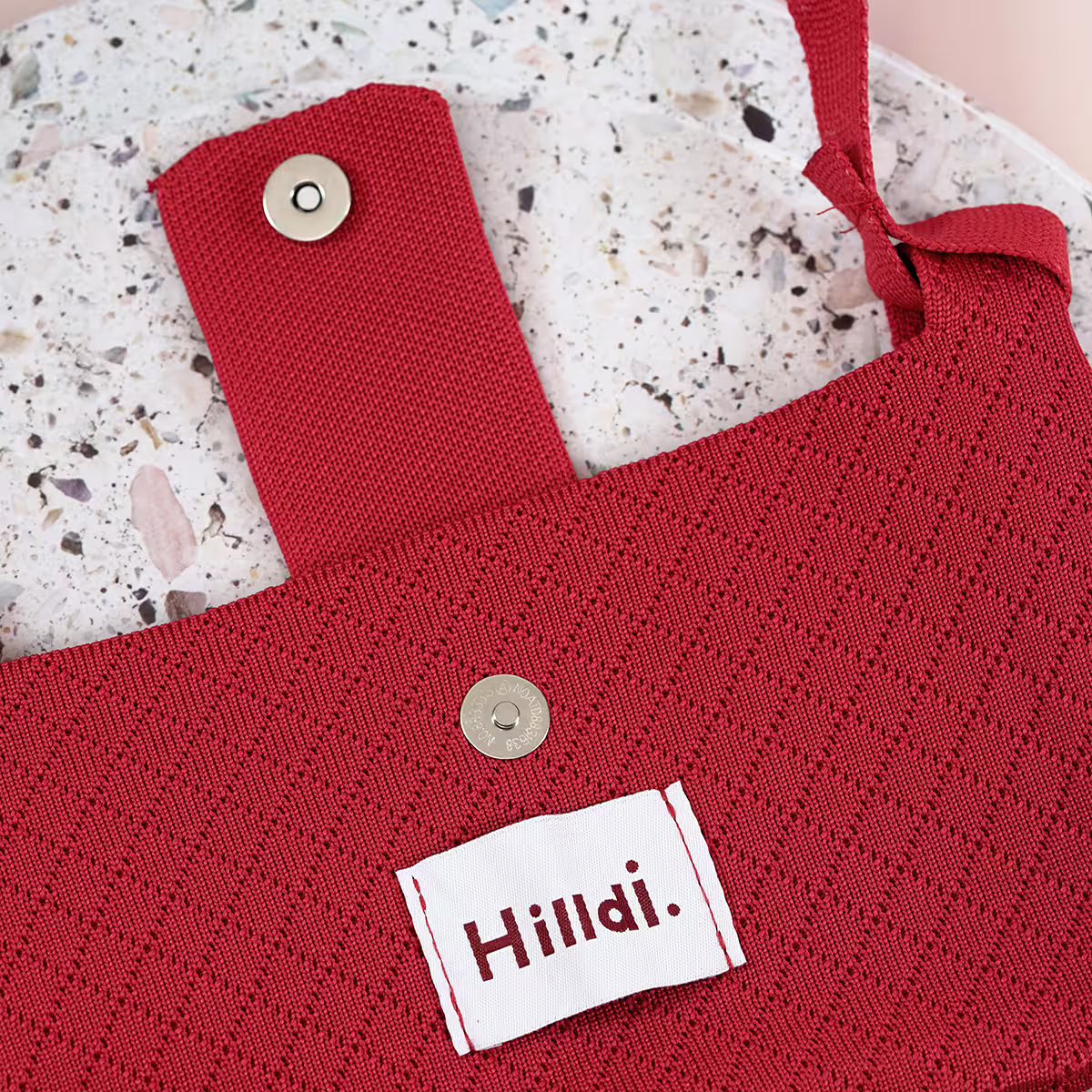 快樂多巴胺×單色針織×斜背包×紅色-第2張