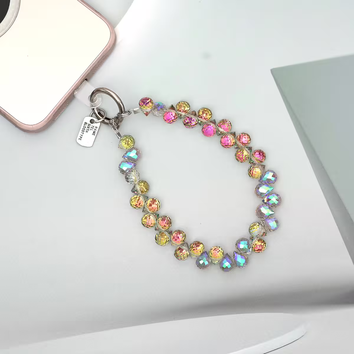 水滴閃亮晶鑽&times;手機腕帶掛繩&times;黃金粉-第2張