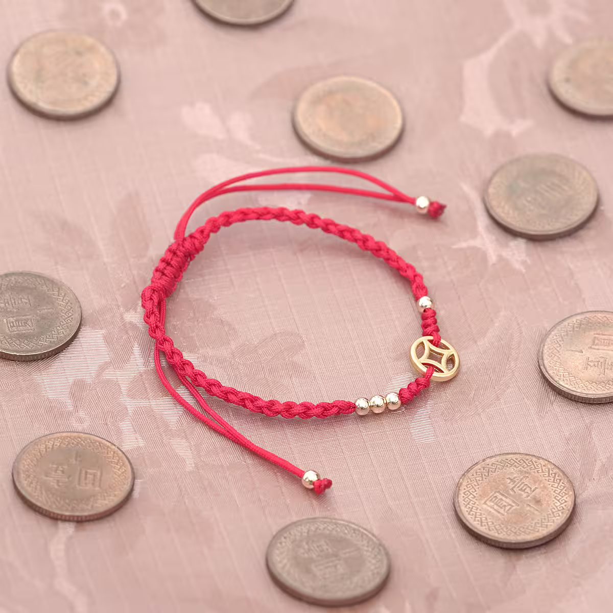 【過爐款】四方來財&times;招財手鍊（含錢母）-第2張