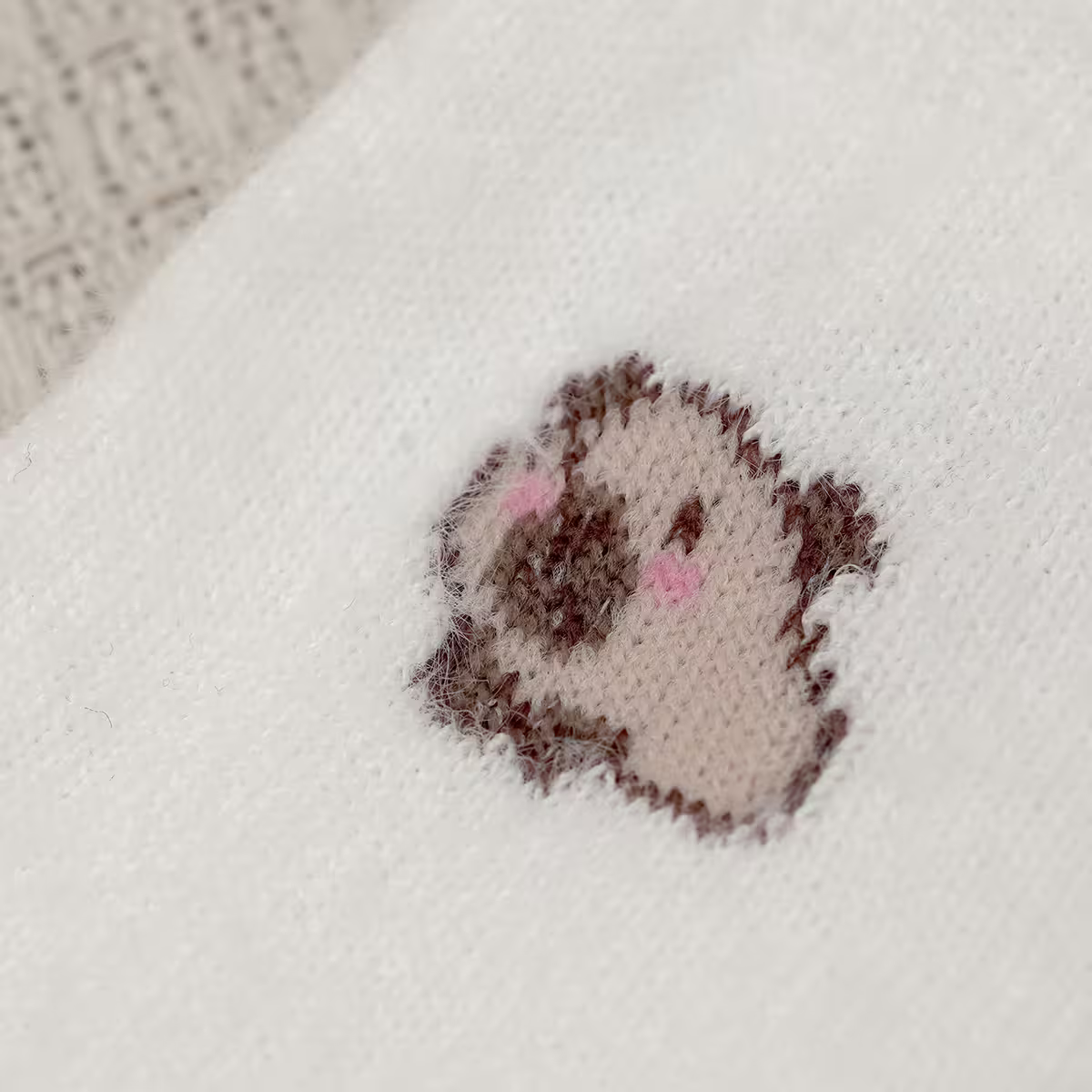 卡皮巴拉毛襪&times;中筒襪&times;二雙套件襪子組&times;黑白-第5張