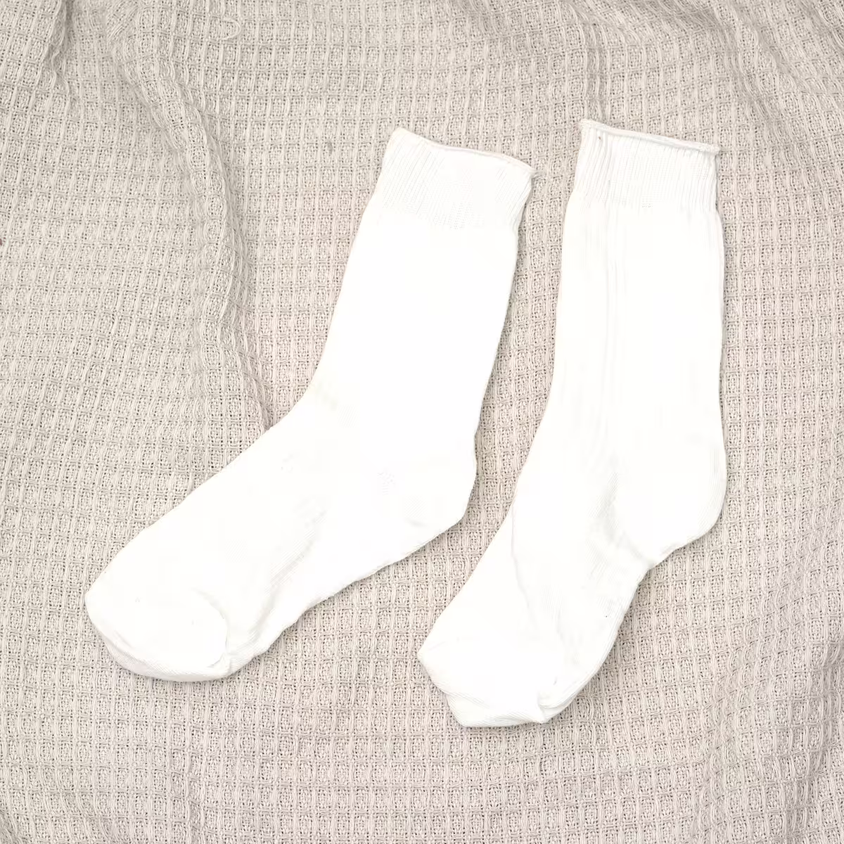 暖色系素面&times;中筒襪&times;四雙套件襪子組-第2張