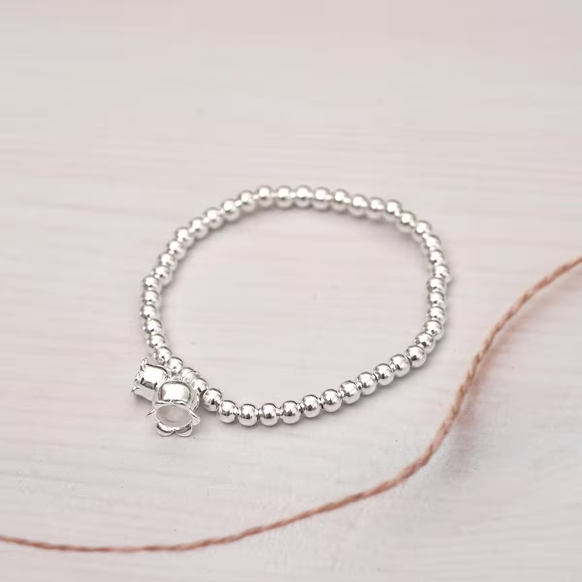 925銀飾&times;風鈴草&times;串珠手環-第1張