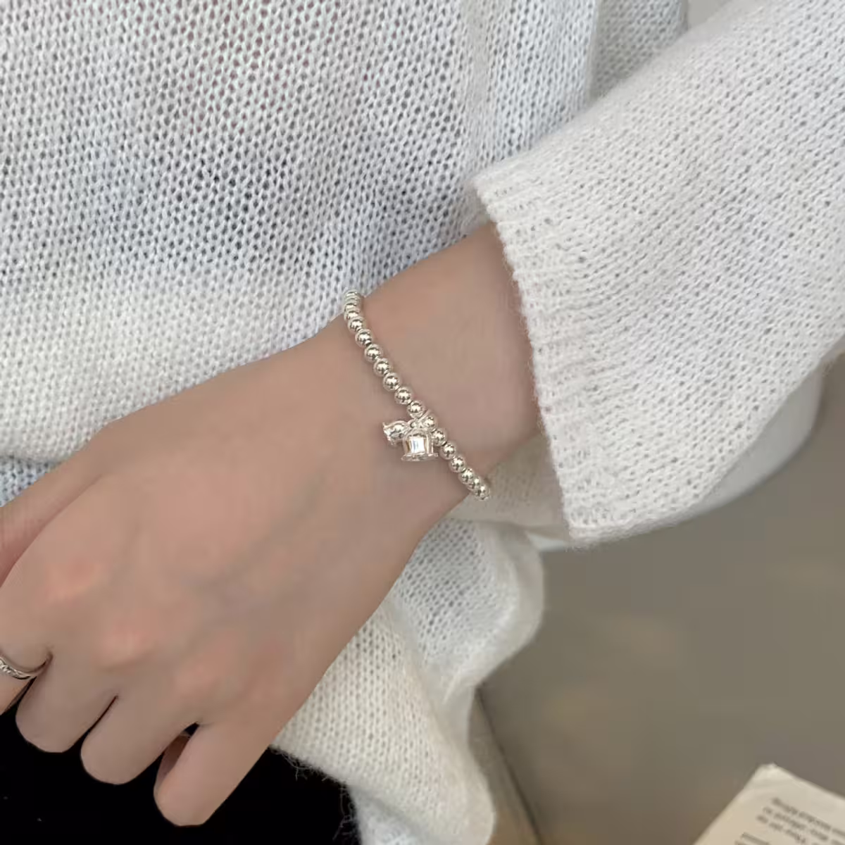 925銀飾&times;風鈴草&times;串珠手環-第6張